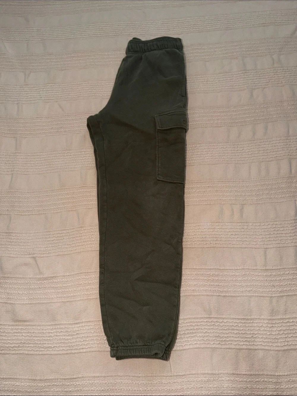GAP Factory Kids Olive Cargo Joggers - Elastic Waist & Ankles